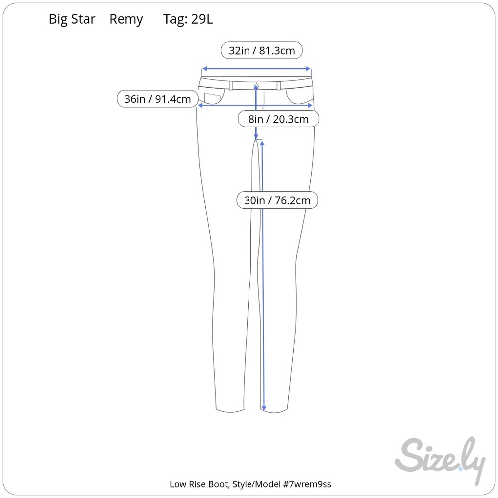 Big Star Remy Bootcut Low Rise Jeans - Picture 3 of 6